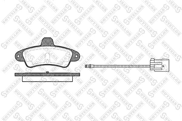 Brake Pad Set, disc brake (444 002-SX)