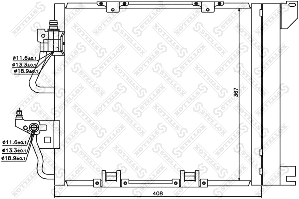Condenser, air conditioning (10-45195-SX)