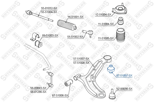 Mounting, control/trailing arm