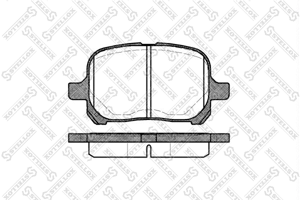 Brake Pad Set, disc brake (632 000-SX)