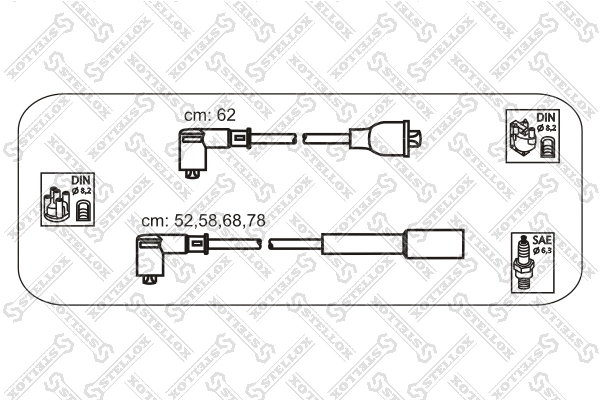 Ignition Cable Kit (10-38487-SX)