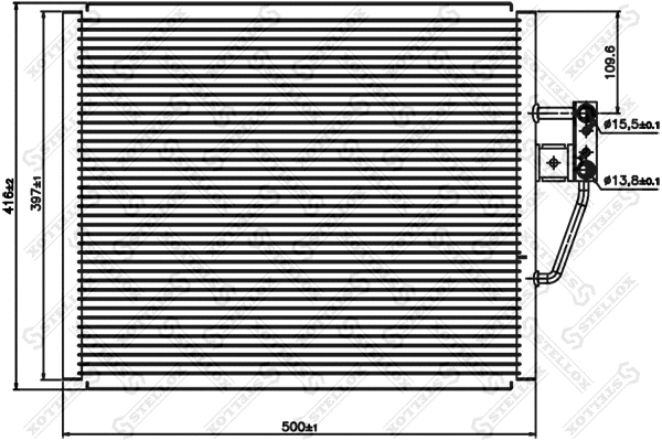 Condenser, air conditioning (10-45054-SX)