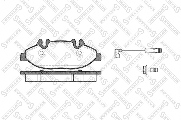 Brake Pad Set, disc brake (1120 002-SX)