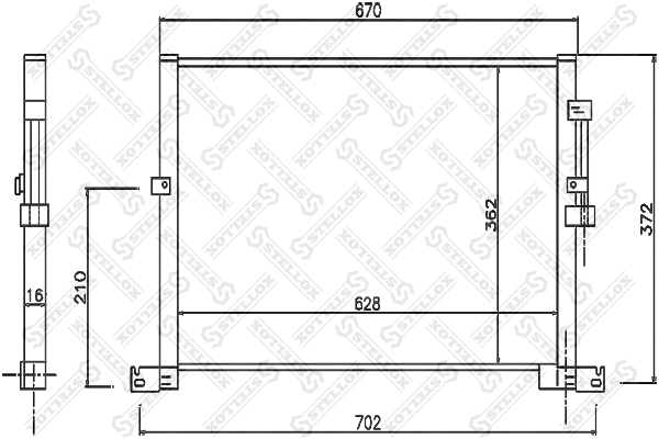 Condenser, air conditioning (10-45110-SX)