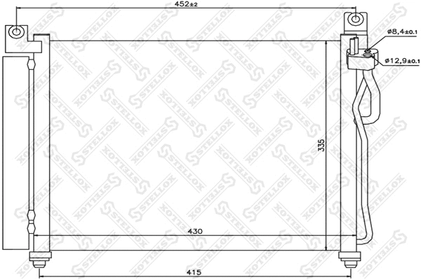 Condenser, air conditioning (10-45114-SX)