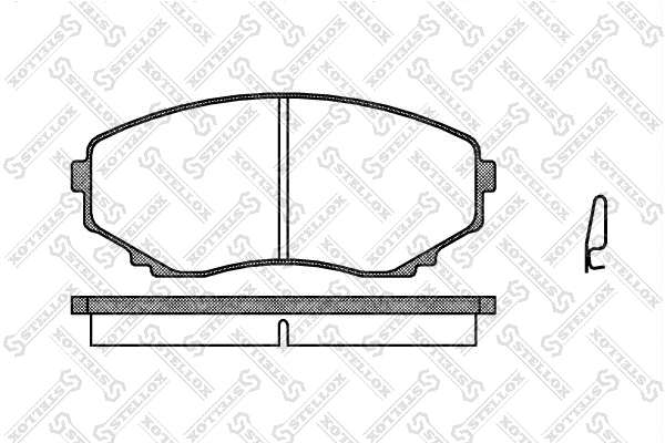 Brake Pad Set, disc brake (408 000-SX)