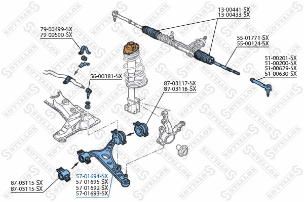 Control/Trailing Arm, wheel suspension