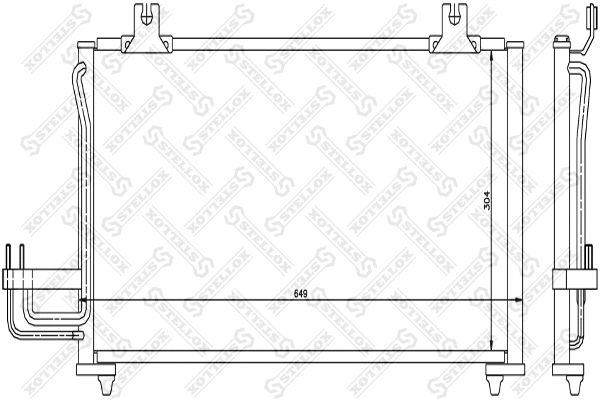 Condenser, air conditioning (10-45626-SX)
