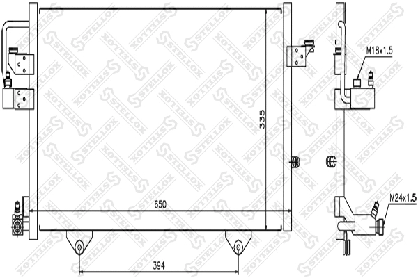 Condenser, air conditioning (10-45205-SX)