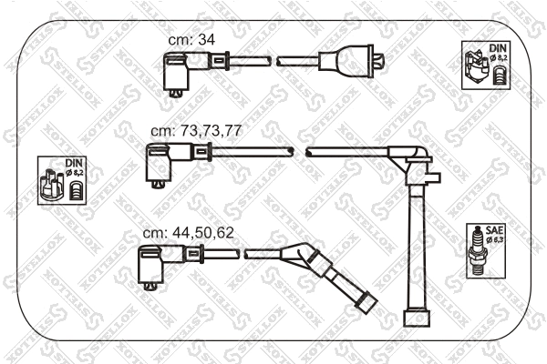 Ignition Cable Kit (10-38266-SX)