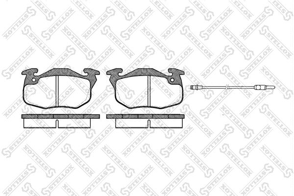 Brake Pad Set, disc brake (203 012-SX)