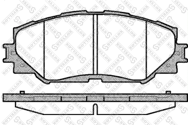 Brake Pad Set, disc brake (001 089L-SX)