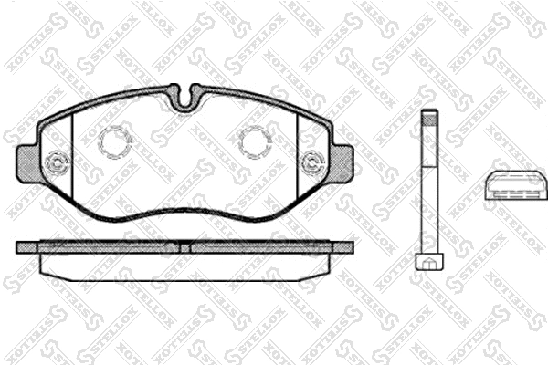Brake Pad Set, disc brake (001 093L-SX)