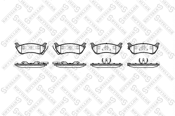 Brake Pad Set, disc brake (709 001B-SX)