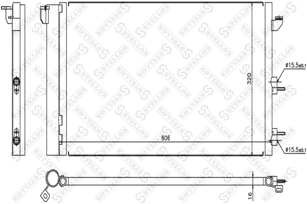 Condenser, air conditioning (10-45087-SX)