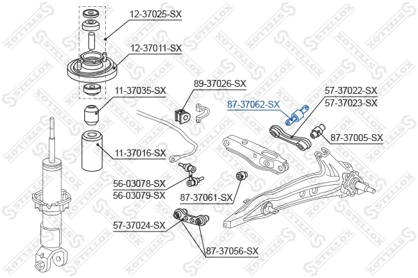 Mounting, control/trailing arm