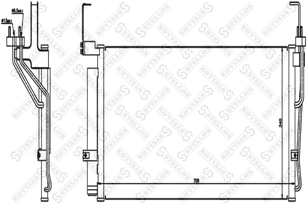 Condenser, air conditioning (10-45033-SX)