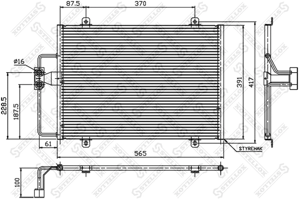 Condenser, air conditioning (10-45150-SX)
