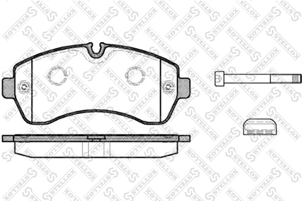 Brake Pad Set, disc brake (1254 000L-SX)