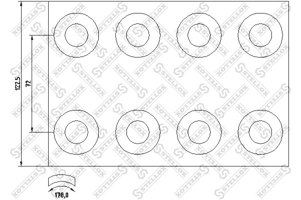 Brake Lining Kit, drum brake (85-00927-SX)