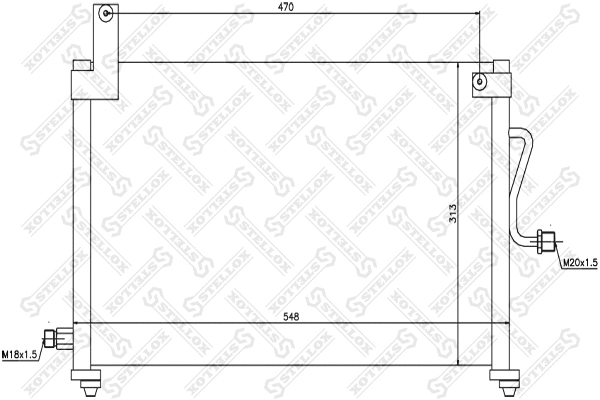Condenser, air conditioning (10-45026-SX)