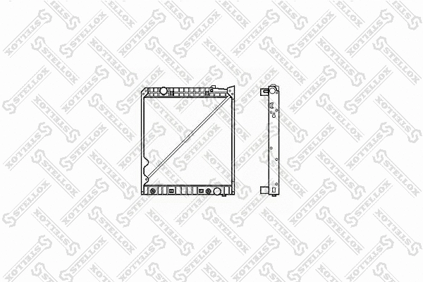 Radiator, engine cooling (81-03308-SX)