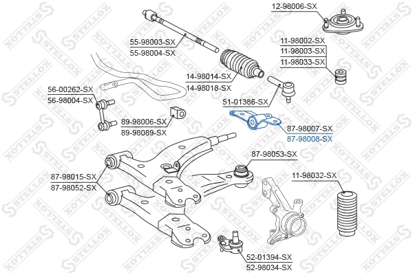 Mounting, control/trailing arm
