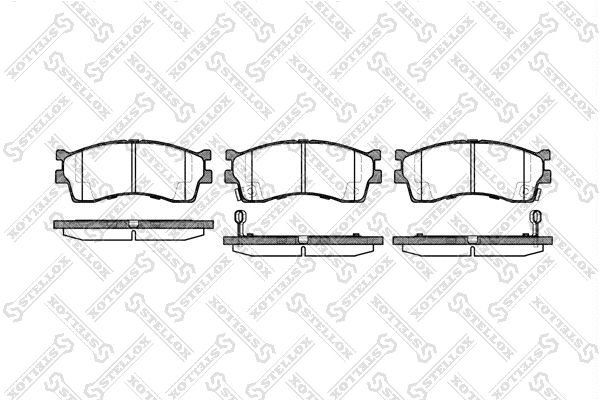 Brake Pad Set, disc brake (426 032-SX)