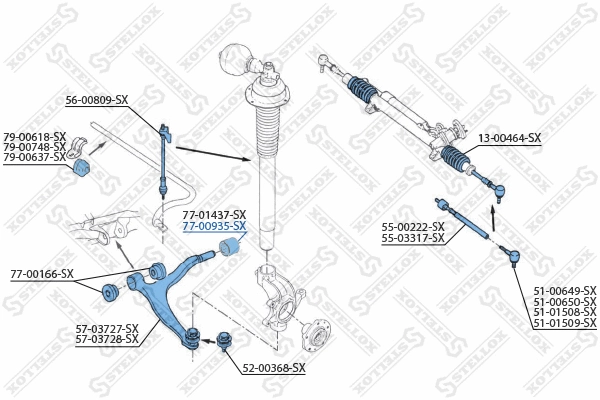 Mounting, control/trailing arm