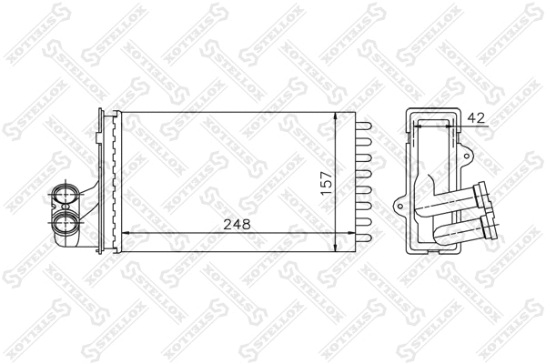 Heat Exchanger, interior heating (10-35013-SX)