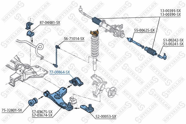 Mounting, control/trailing arm