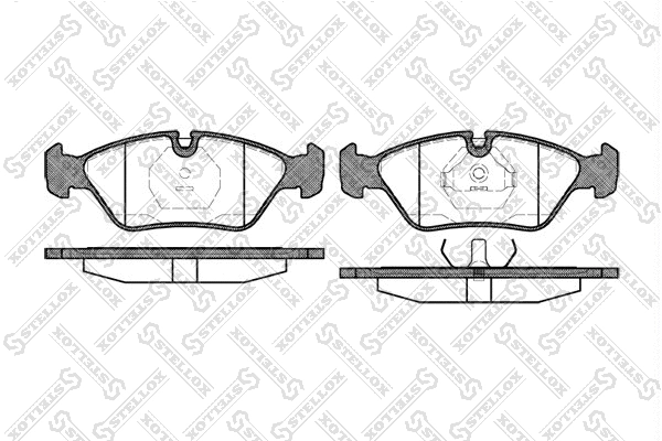 Brake Pad Set, disc brake (150 000B-SX)