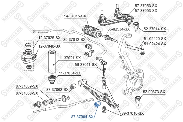 Mounting, control/trailing arm