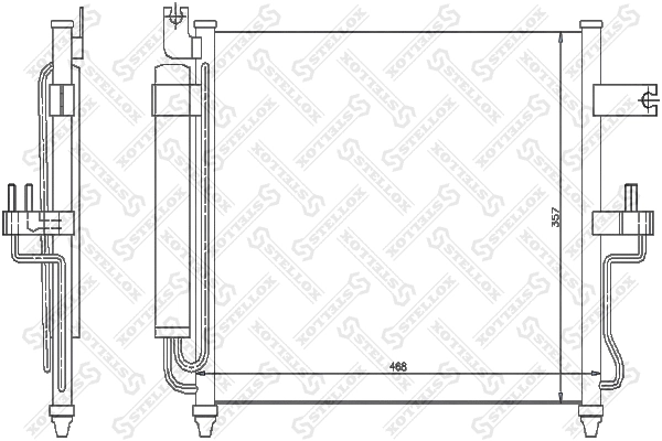 Condenser, air conditioning (10-45043-SX)
