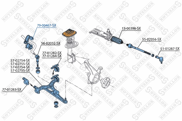 Mounting, stabiliser bar
