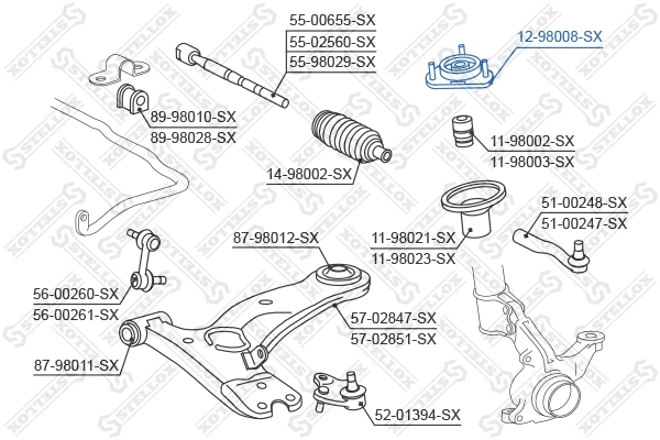 Suspension Strut Support Mount