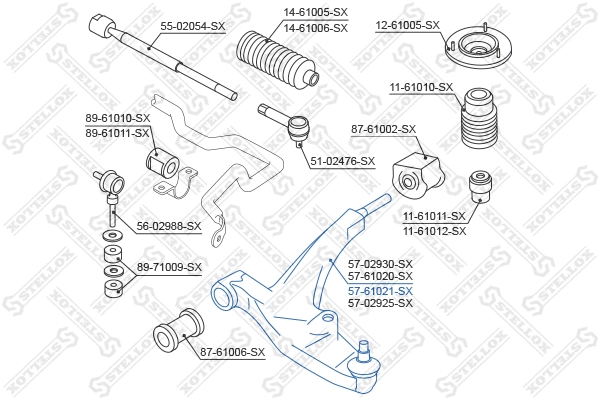 Control/Trailing Arm, wheel suspension