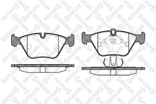 Brake Pad Set, disc brake (281 025L-SX)