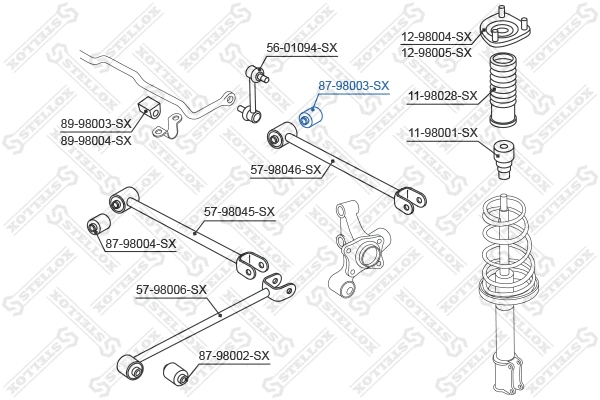 Mounting, control/trailing arm