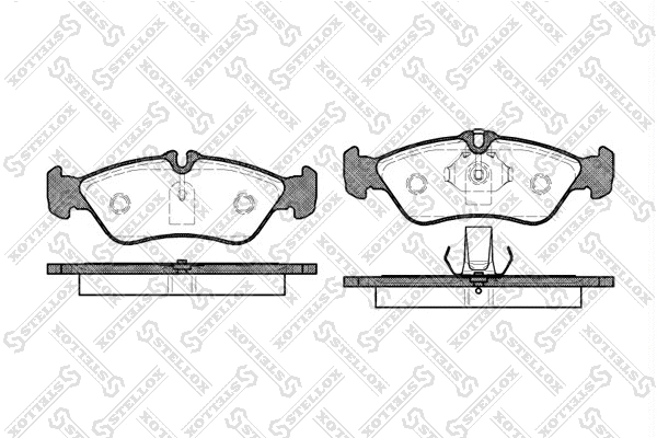 Brake Pad Set, disc brake (591 000B-SX)