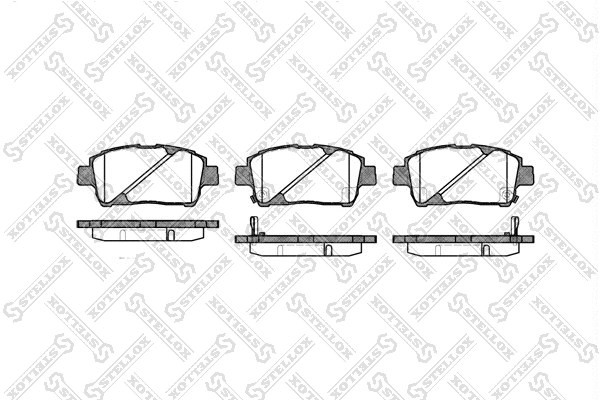 Brake Pad Set, disc brake (751 002B-SX)