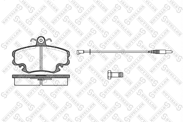 Brake Pad Set, disc brake (152 002-SX)