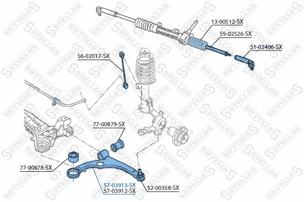 Control/Trailing Arm, wheel suspension