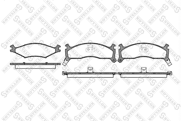 Brake Pad Set, disc brake (611 002-SX)
