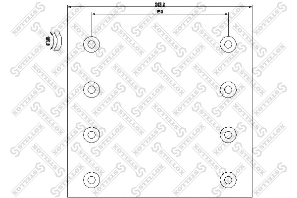 Brake Lining Kit, drum brake (85-01002-SX)