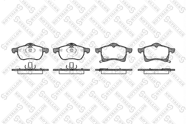 Brake Pad Set, disc brake (694 002B-SX)