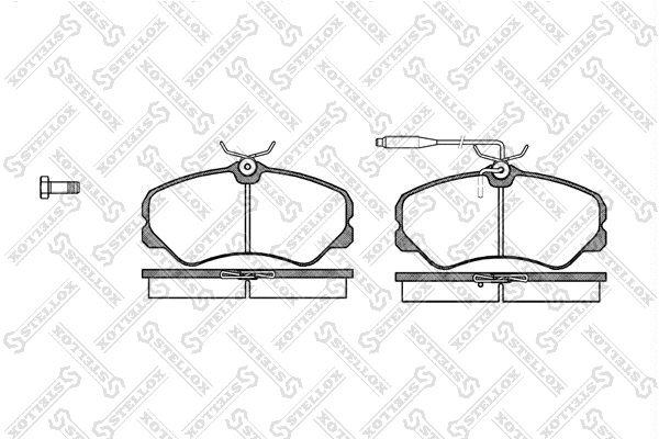 Brake Pad Set, disc brake (272 002-SX)