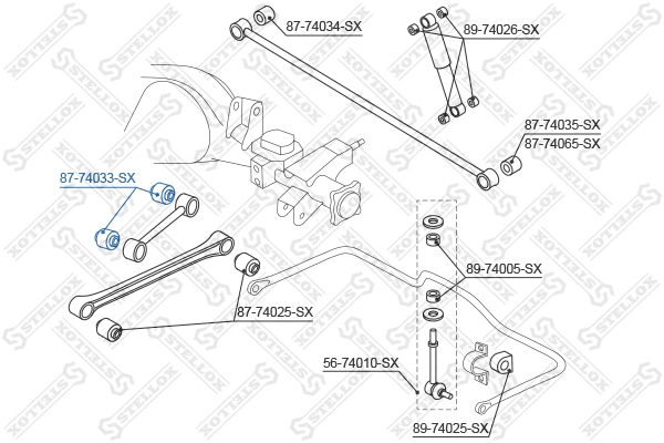 Mounting, control/trailing arm