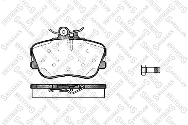 Brake Pad Set, disc brake (456 000B-SX)