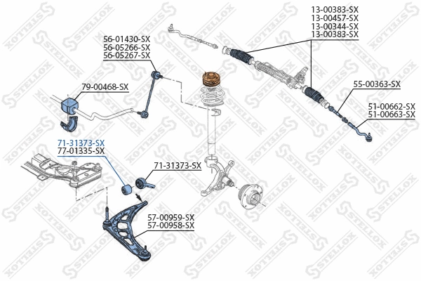 Mounting, control/trailing arm